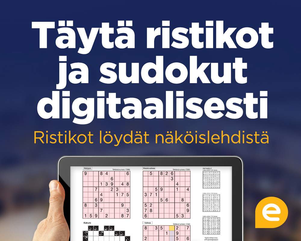 Täytä ristikot ja sudokut digitaalisesti